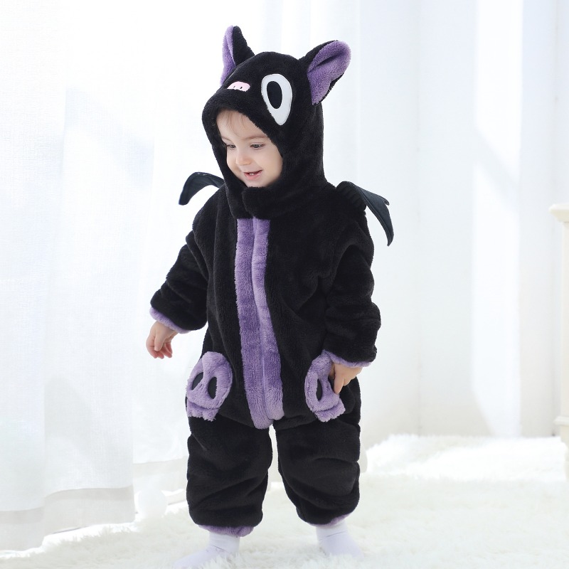 Cotton Baby Onesies Zipper - Combinaison à capuche pour nouveau-né, motif