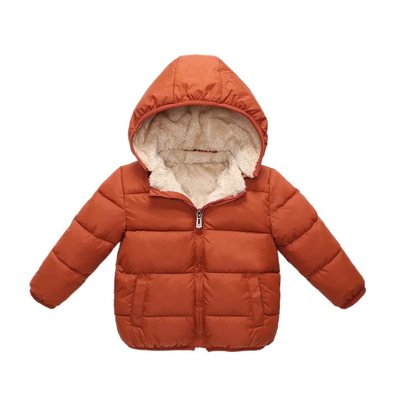 Toddler Boy Winter Fleece Jacket - Manteau épais pour enfants, doublé polaire,