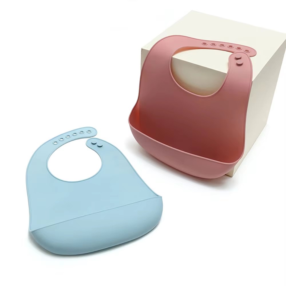 Waterproof Baby Bibs Silicone - 1 pièce de bavoir pour bébé
