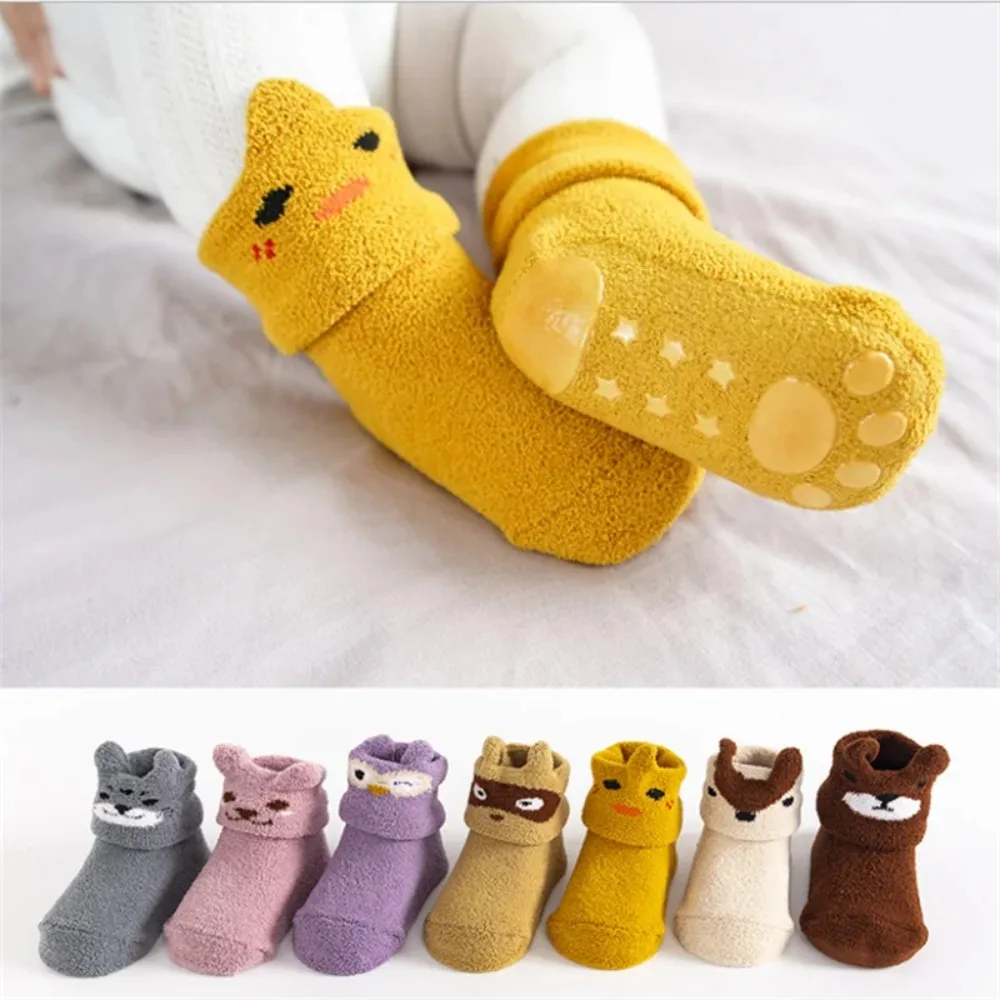 1 pièces gris Silicone antidér - Unisex Baby Socks Non Slip avis et prix
