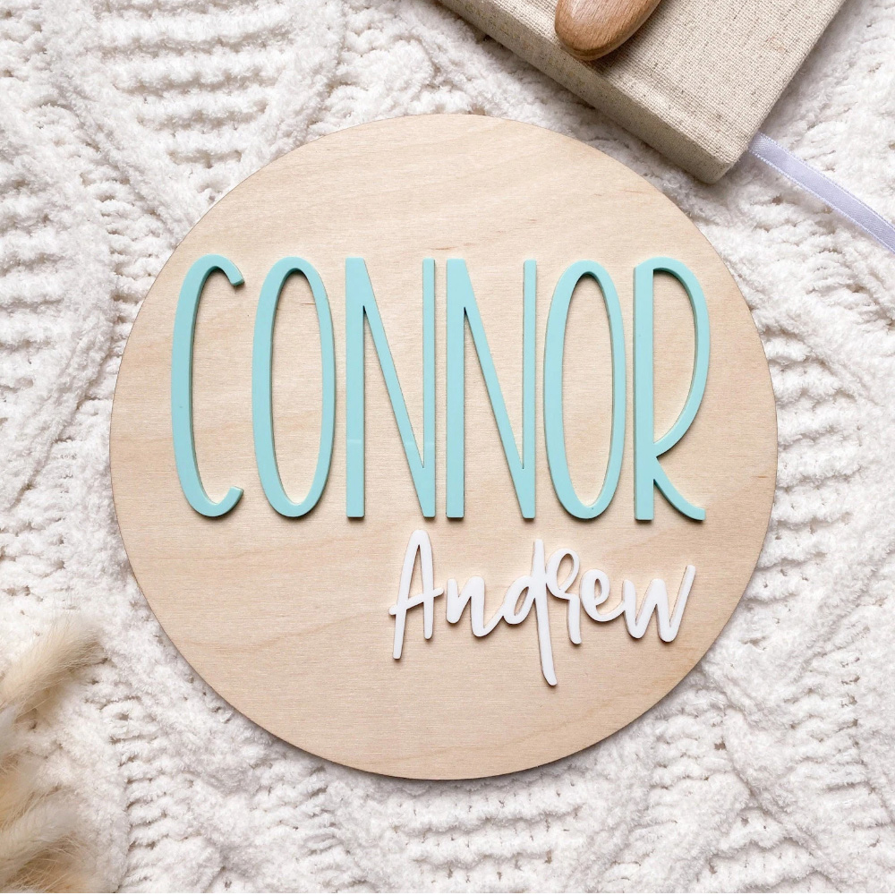 Plaque d'annonce de naissance  - Nursery avis et prix