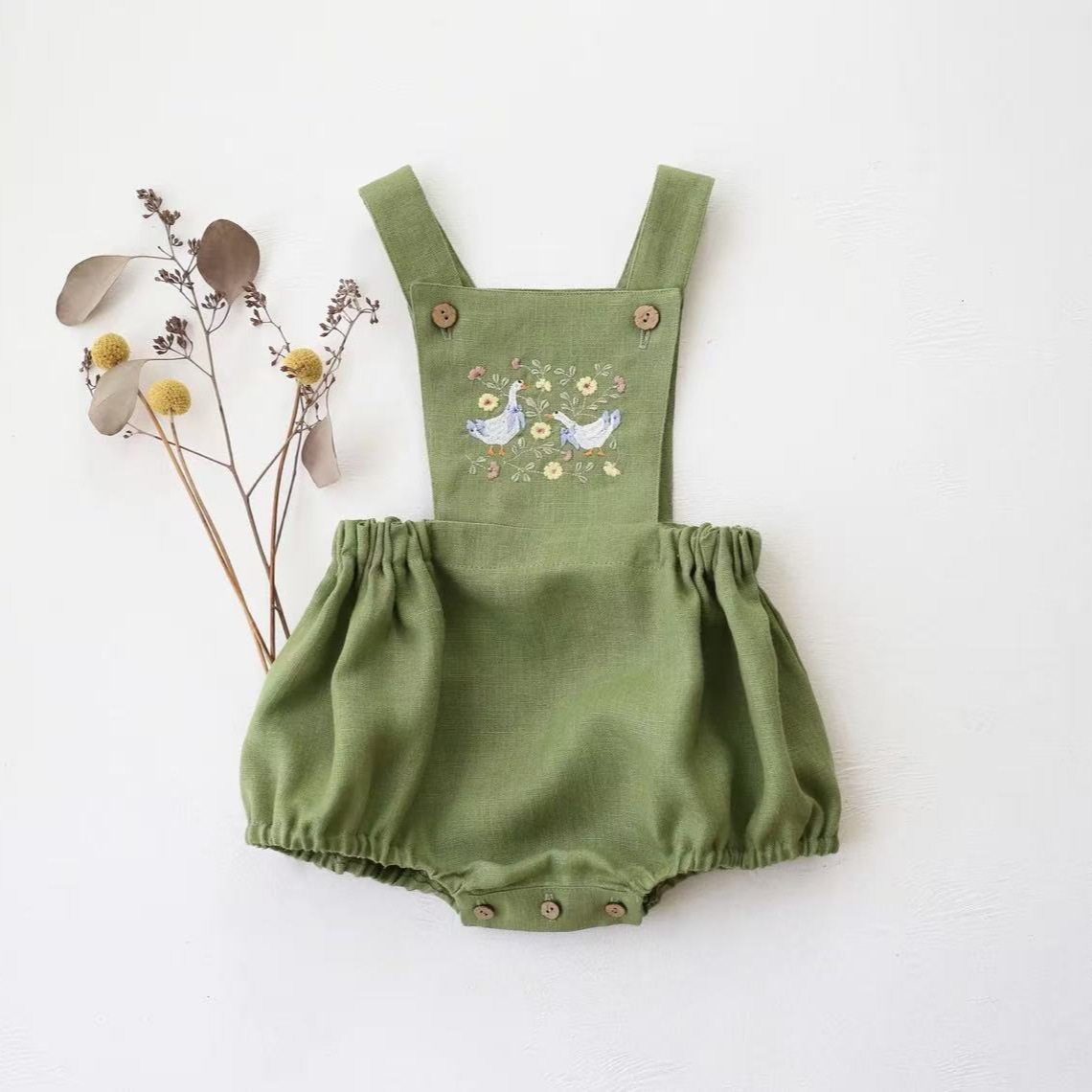 Nouvelle combinaison d'été 202 - Baby Summer Linen Sleeveless Jumpsuit avis et prix
