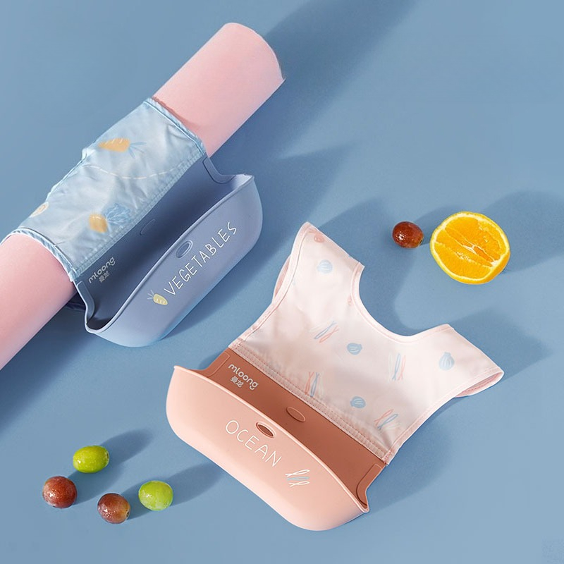 Bavoirs imperméables pour enfa - Waterproof Baby Bibs Silicone avis et prix