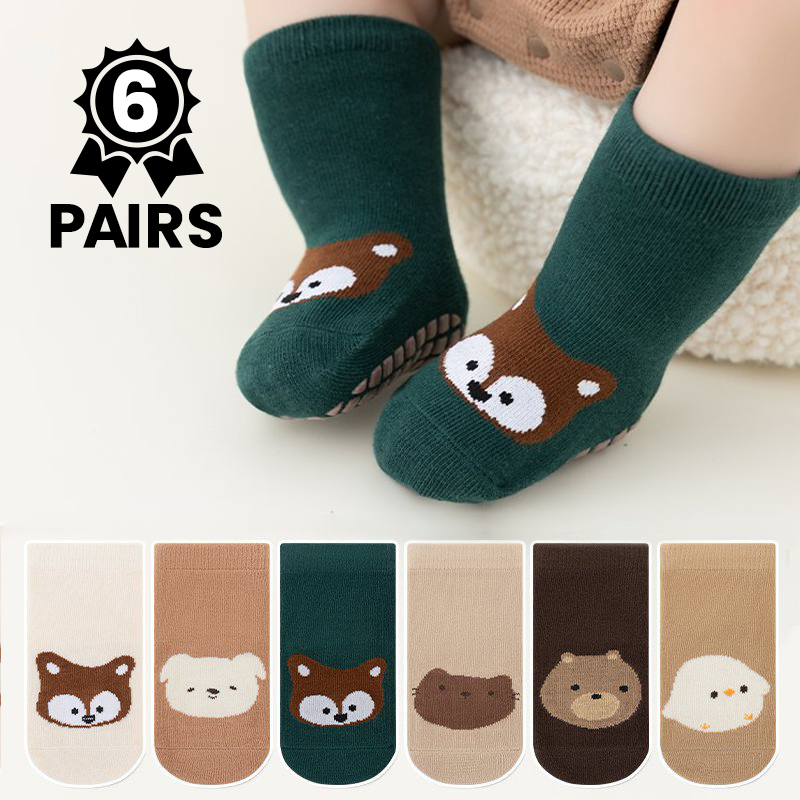 6 paires de chaussettes antidé - Unisex Baby Socks Non Slip avis et prix