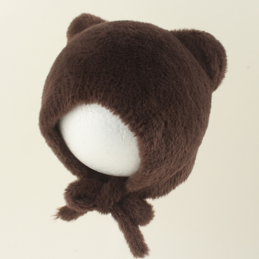 Mignon dessin animé bébé trico - Infant Beanie Hat With Ears avis et prix