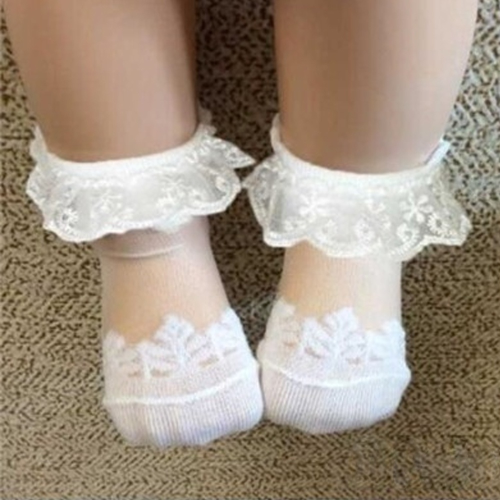 Chaussettes en dentelle floral - Unisex Baby Socks Non Slip avis et prix