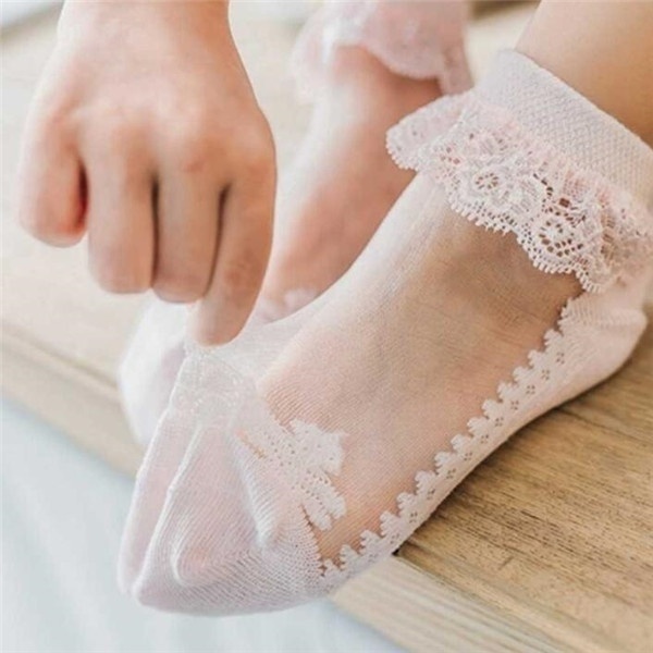 Chaussettes en dentelle floral - Unisex Baby Socks Non Slip avis et prix